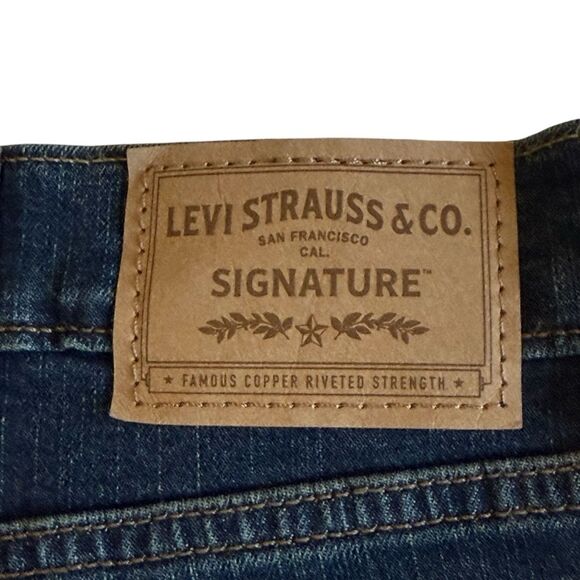 Levi’s Levi Strauss Signature Straight Denim Blue Jeans Men’s Sz 38x30 NWT - Picture 5 of 9